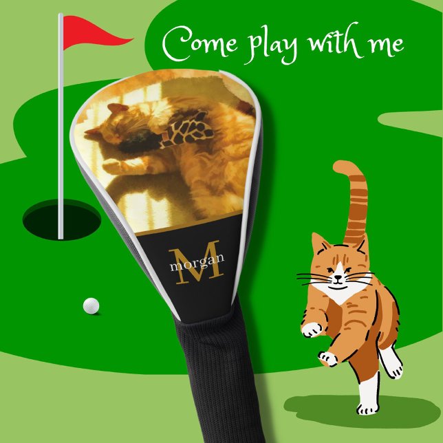 Custom Pet or Family Photo Monogram Name  Golf Head Cover (Creator Uploaded)