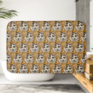 Custom Pet or Family Photo Personalized Bath Mat