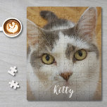 Custom Pet or Family Photo Personalized Jigsaw Puzzle<br><div class="desc">Upload a photo, add a name, and easily create your personalized jigsaw puzzle. You can TRANSFER this DESIGN on other Zazzle products and adjust it to fit most of the Zazzle items. You can also click CUSTOMIZE FURTHER to add, delete or change details like background color, text, font, or some...</div>