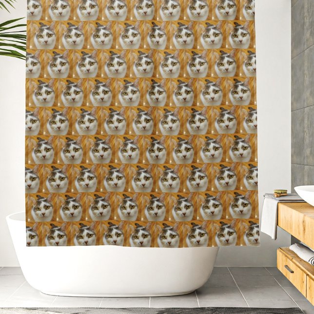 Custom Pet or Family Photo Personalized Shower Curtain (Creator Uploaded)