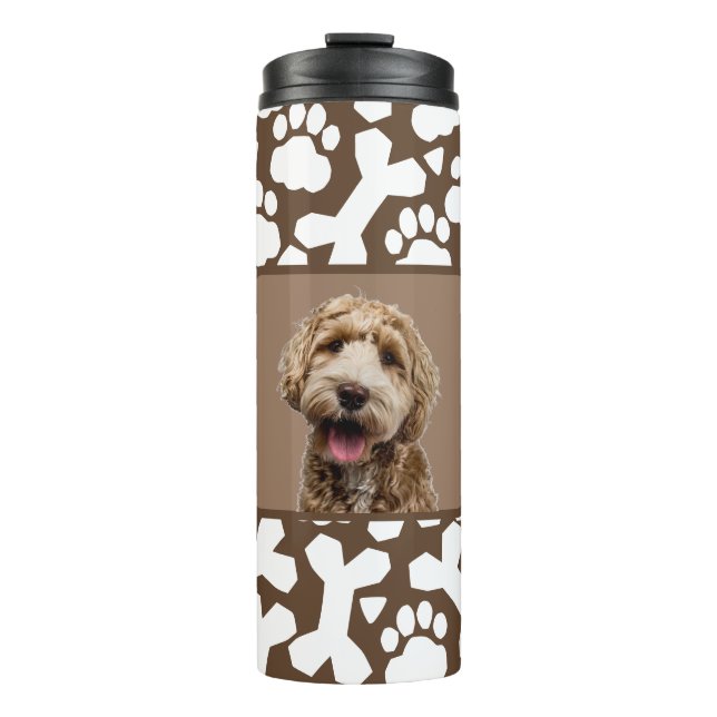 Custom Pet Personalized Picture  Thermal Tumbler (Front)