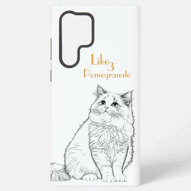Custom Pet Phone Case Using Pet Photo + Name (Back)