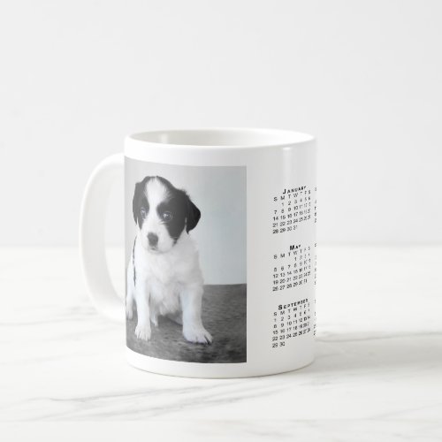 Custom Pet Photo 2024 Calendar Coffee Mug