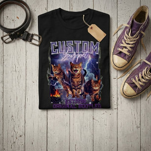 Custom Pet Photo 90s Vintage Bootleg Rap Graphic T-Shirt
