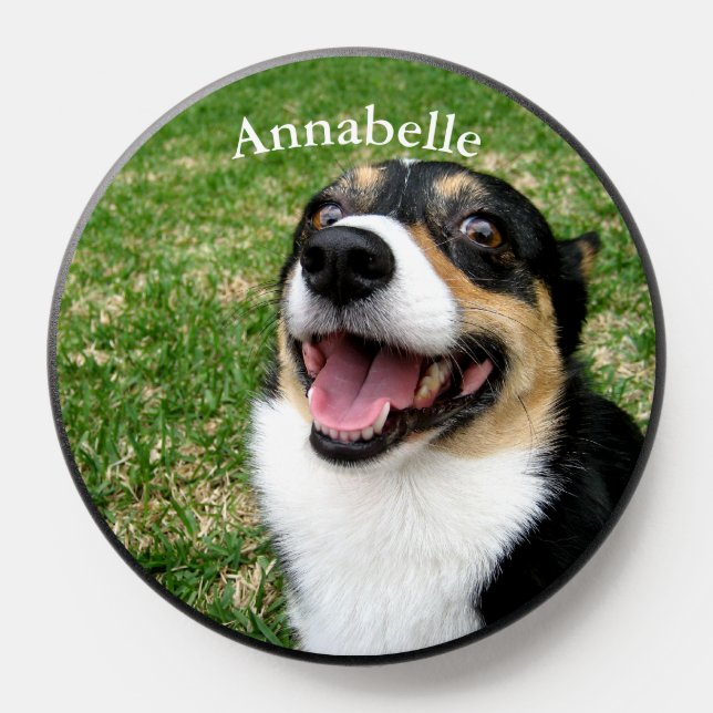 Custom Pet Photo Add Your Dog Photograph PopSocket (Popsocket)