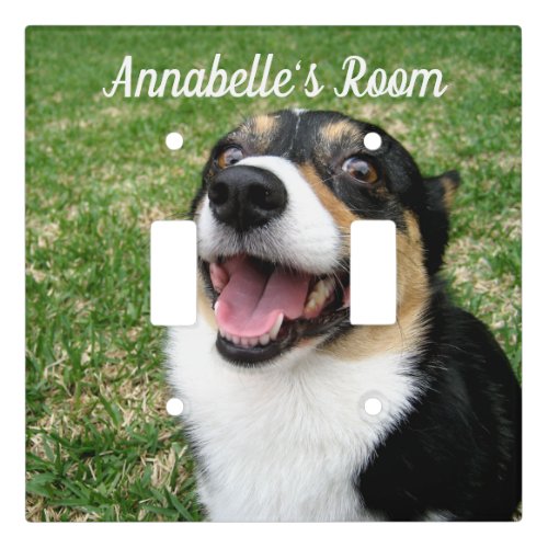 Custom Pet Photo Add Your Own Dog Picture Light Switch Cover