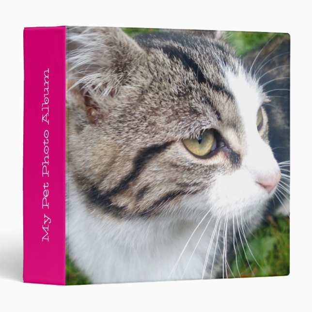 Custom pet photo album | Add your image here 3 Ring Binder (Front/Spine)