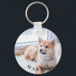 Custom Pet Photo and Name Double Sided Keychain<br><div class="desc">This round charm keychain can be customized with your own image and pet name. To change the colour and font style of the text simply select the "Customize It" button above for more advanced customization features.</div>
