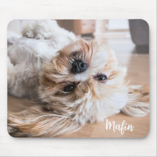 Custom Pet Photo and Name Personalized Mouse Pad