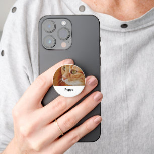 Custom pet photo and name PopSocket