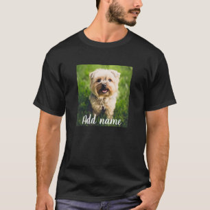 Custom Pet Photo And Name T-Shirt