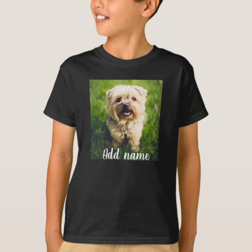 Custom Pet Photo And Name T_Shirt