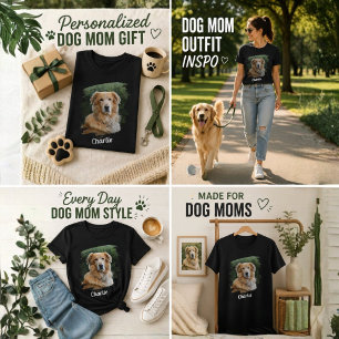 Custom Pet Photo and Name T-Shirt