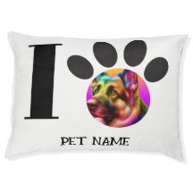 Custom pet photo and personalized dog name