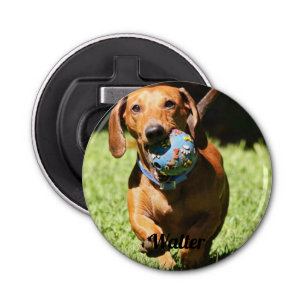 Custom Pet Photo and Text Bottle Opener