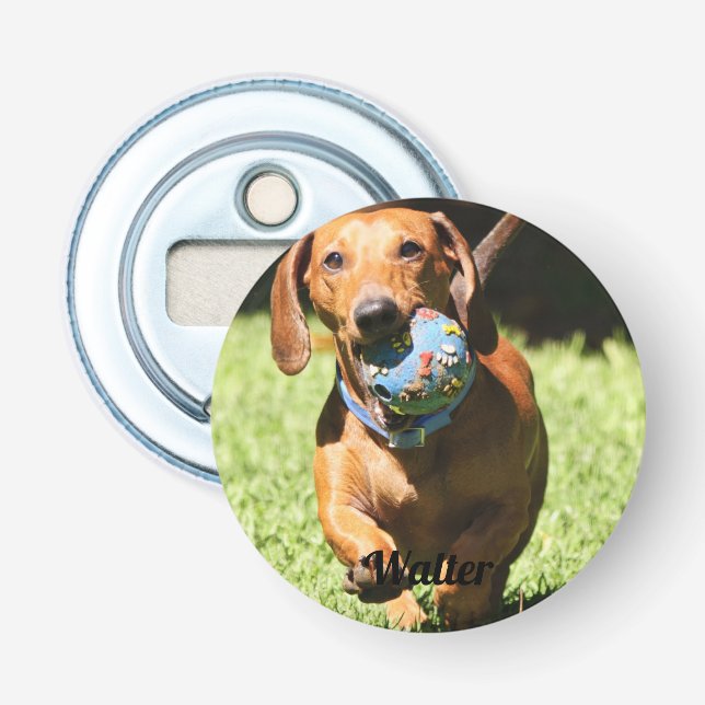 Custom Pet Photo and Text   Bottle Opener (Front)
