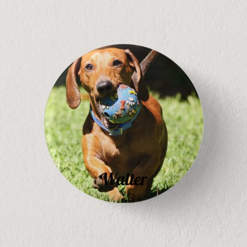 Custom Pet Photo and Text   Button
