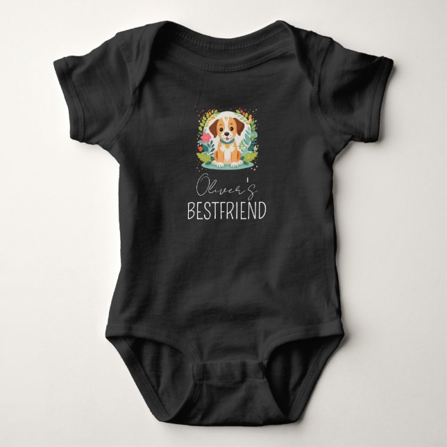 Custom Pet Photo Baby Bodysuit Personalized Infant (Front)