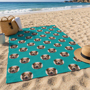 Custom Pet Photo Beach Towel