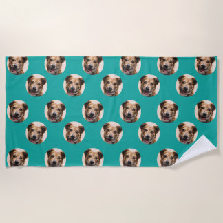 Custom Pet Photo Beach Towel