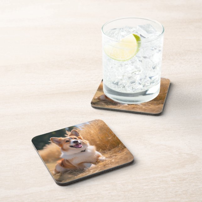 Custom Pet Photo Beverage Coaster (Right Side)
