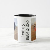 Custom Pet Photo Black White Coffee Mug (Center)