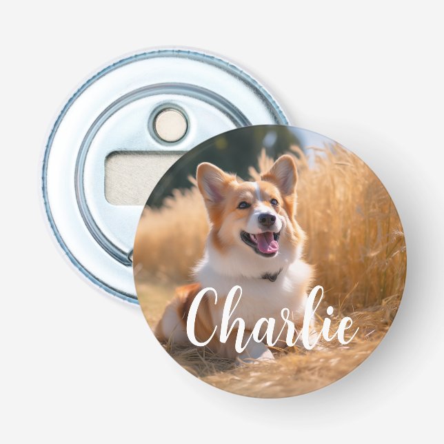Custom Pet Photo Bottle Opener (Front)