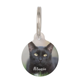 Custom Pet Photo Button Pet ID Tag