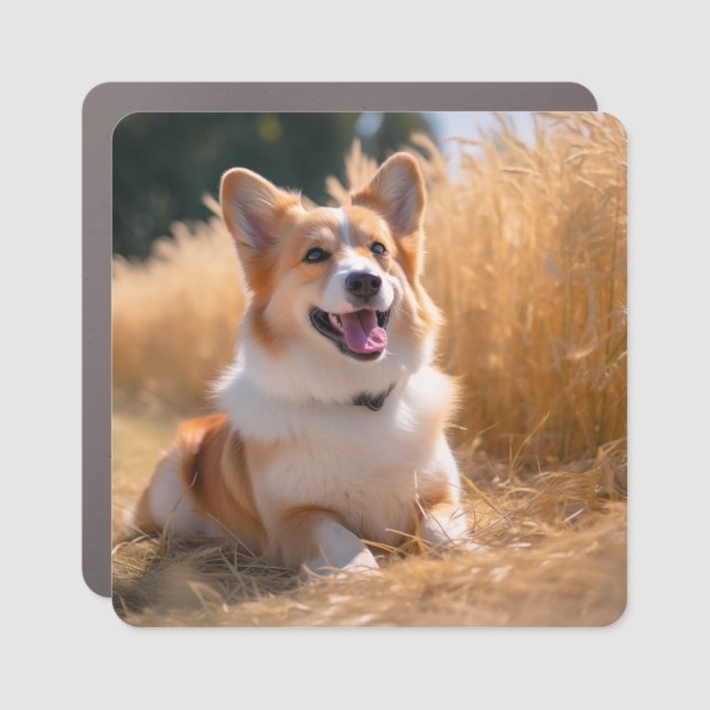 Custom Pet Photo Car Magnet (Front)