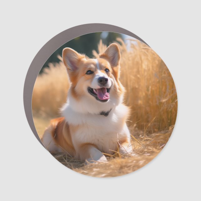Custom Pet Photo Car Magnet (Front)