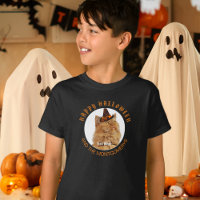 Custom Pet Photo Cat Lover Halloween Party Kids