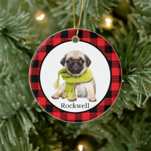 Custom Pet Photo Ceramic Ornament