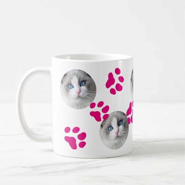 Custom Pet Photo Coffee Mug Gift For Pet Lovers (Left)