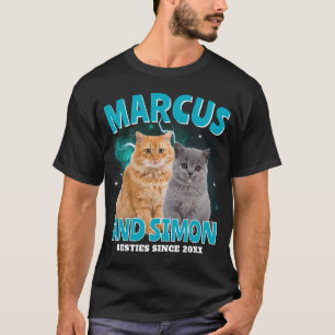 Custom Pet Photo Collage Bootleg Rap Vintage T-Shirt