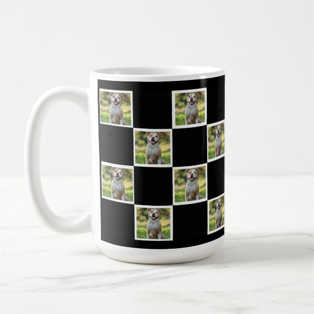 Custom Pet Photo Collage Drinkware – Personalized  Coffee Mug (Left)