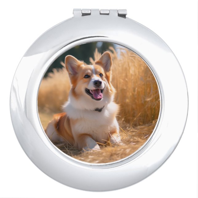 Custom Pet Photo Compact Mirror (Front)
