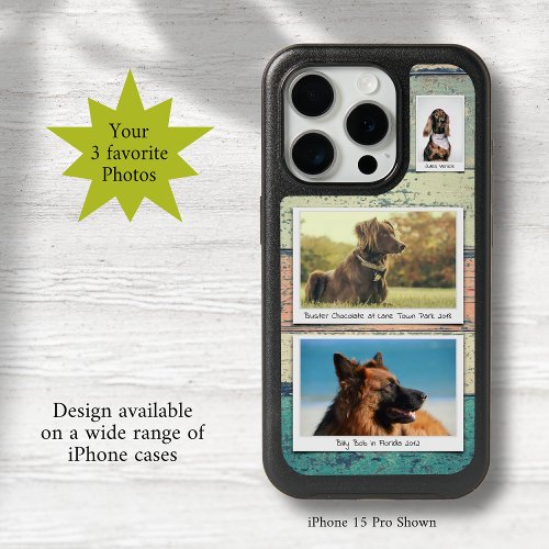 Custom Pet Photo Dog Cat iPhone 15 Pro Case