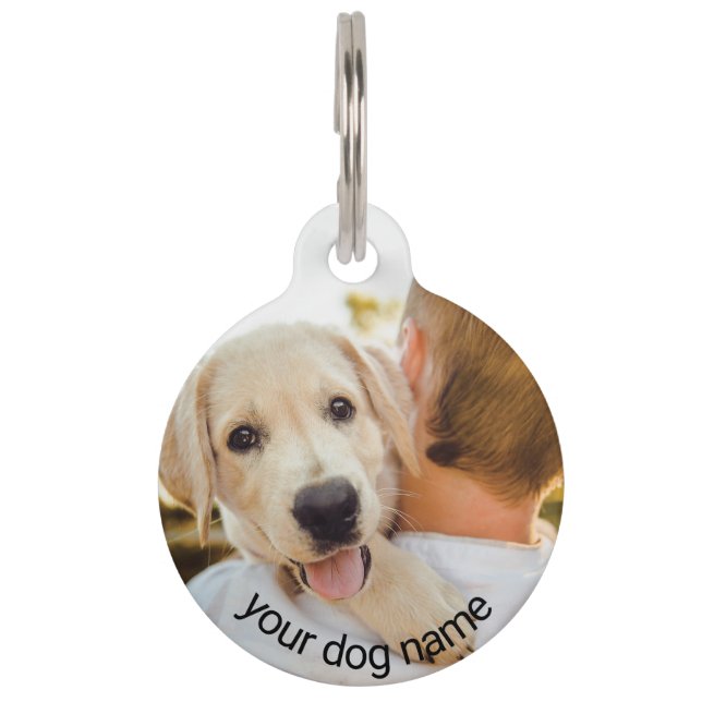 Custom Pet Photo Dog Lover Keepsake ID Tag (Front)