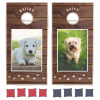 Dog Photo Name Personalized Custom Cornhole Bags