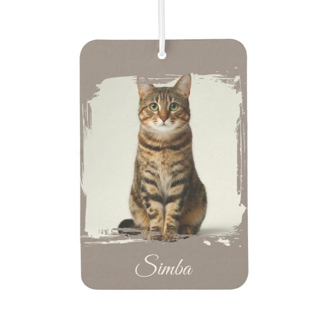 Custom Pet  Photo — Double Sided car Air Freshener (Front)