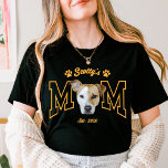 Custom Pet Photo Face for Dog Mom Cat Mom T-Shirt<br><div class="desc">Celebrate the ultimate pet parent life with this custom pet photo shirt! Perfect for dog moms, dog dads, cat moms, and cat dads, this personalized tee features your pet’s face, name, and “EST.” year for a totally unique gift. Great for birthdays, Mother’s Day, Father’s Day, new pet parents, or anyone...</div>