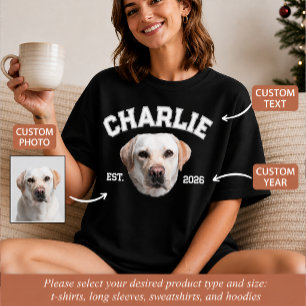 Custom Pet Photo Face For Dog Mom Personalized T-Shirt