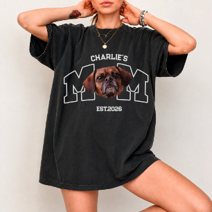 Custom Pet Photo Face personalized Name For Mom T-Shirt