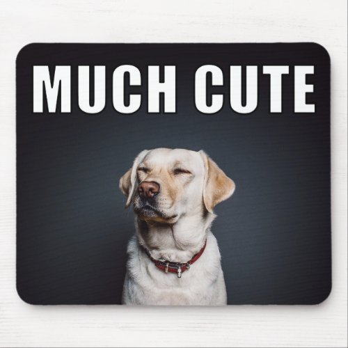 Custom Pet Photo Funny Much Cute Meme Style Mouse Pad