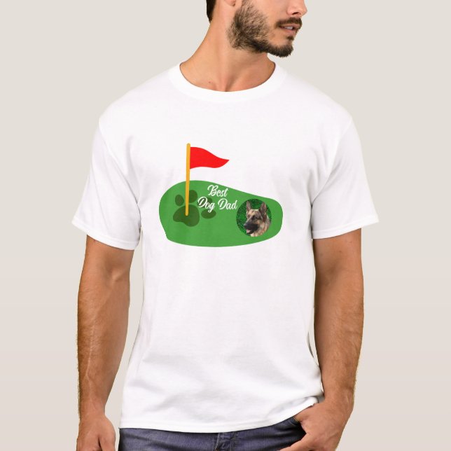Custom Pet Photo Golf Shirt, Minimalist Golfer T-Shirt (Front)