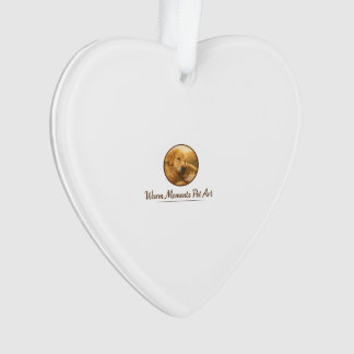 Custom Pet Photo Heart Ornament