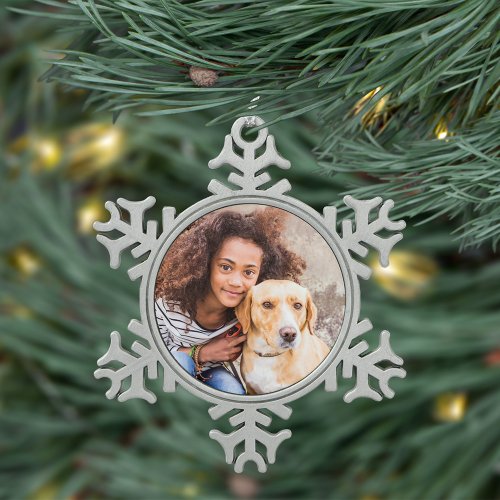 Custom Pet Photo Holiday Ornament