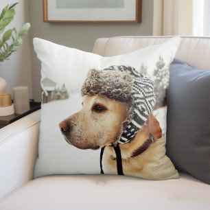 Custom Pet Photo Keepsake Gift Throw Pillow