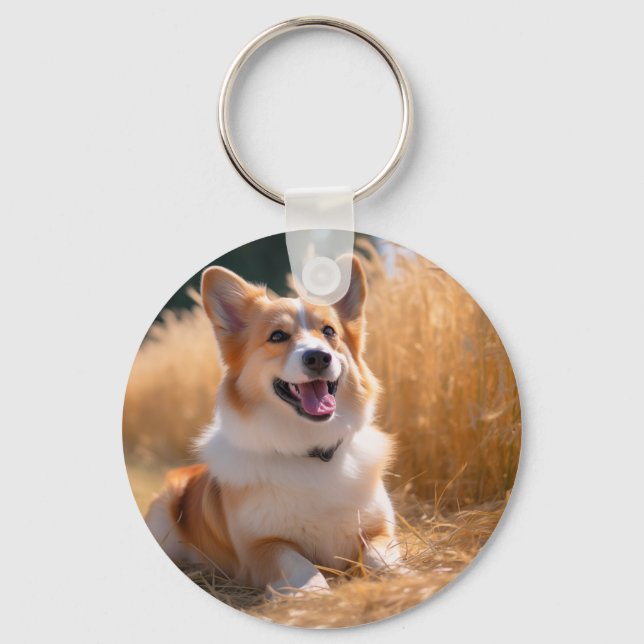 Custom Pet Photo Keychain (Front)