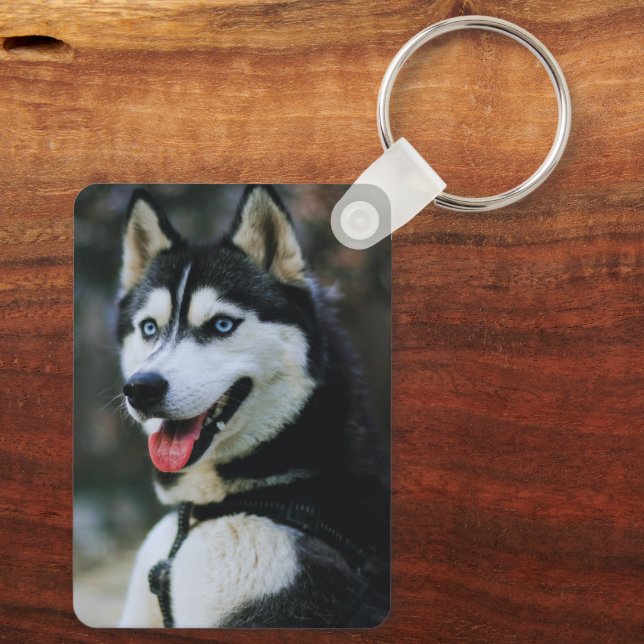 Custom Pet Photo Keychain (Back)